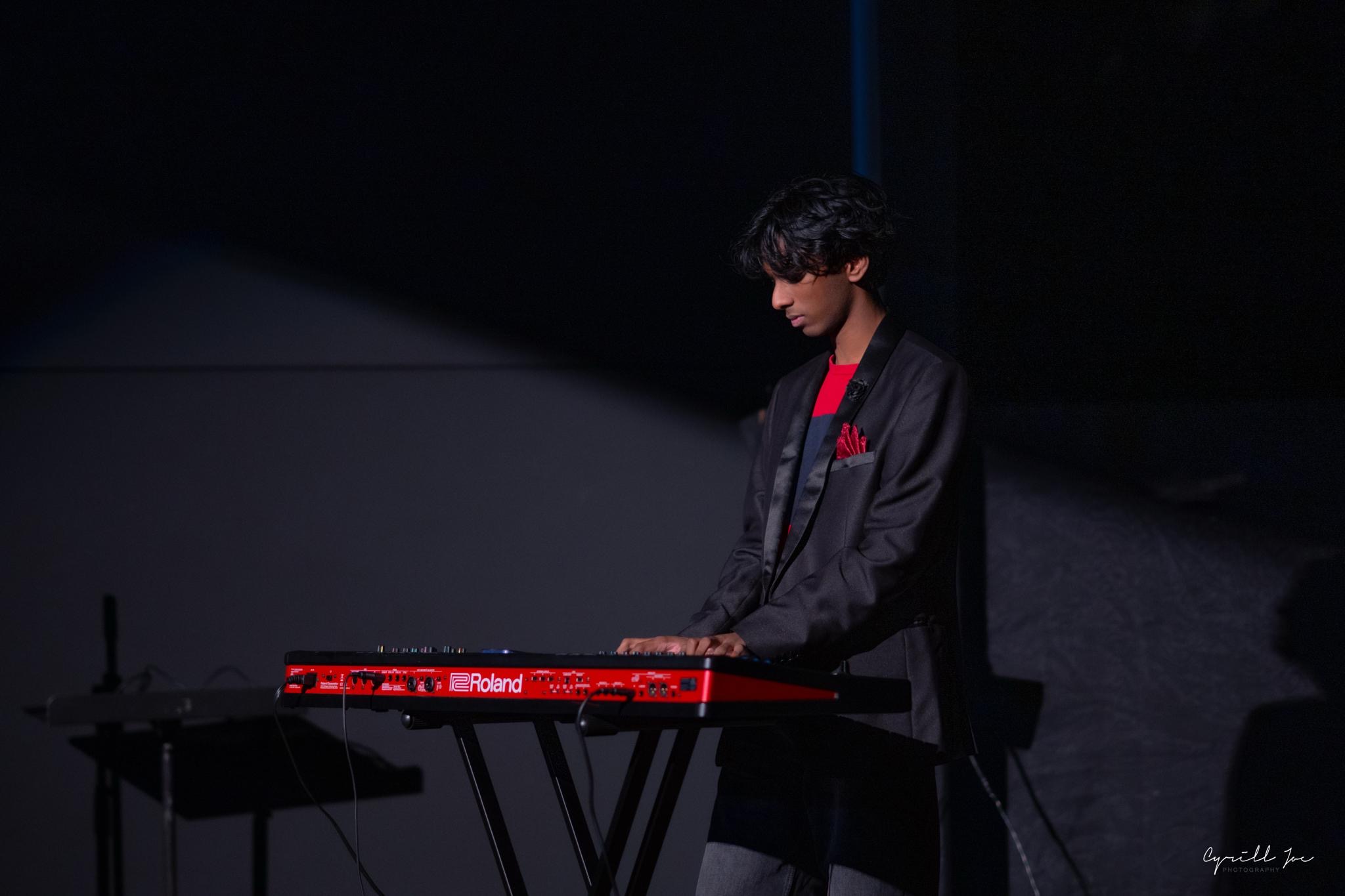 Joshua Barre at the piano